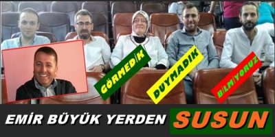 ittifakın zarar görmemesi için kendi menfaatlerini de gözeterek susuyorlar