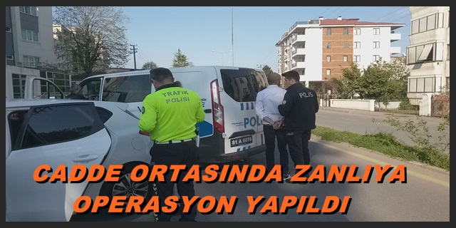 Polisten Kaçan Zanlıya Akçakoca Emniyet Birimlerince Operasyon Yapıldı