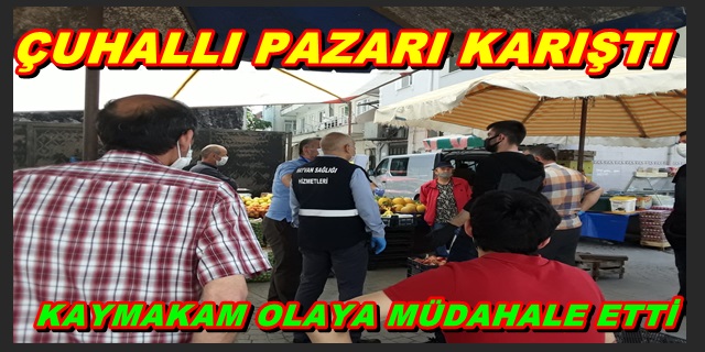 İLÇE TARIM ve SAĞLIK CUMA  PAZAR YERİNİN  12 YE KADAR KALKACAK DEMESİ GERGİN DAKİKALARA SEBEP OLDU