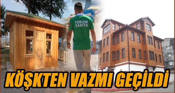 Belediye zabıtayı da içine kapsayan köşk projesinden vazmı geçti