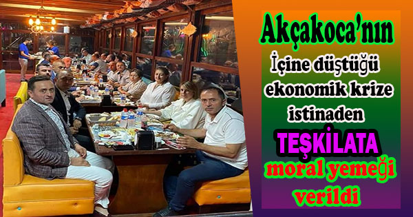 belediye ekonomik sıkıntıları aşınca teşkilata katamaran da yemek verdi