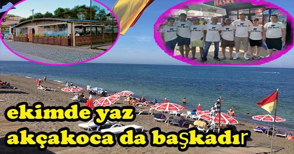 Hasret Beach Ekim ayında bile konuklarını ağırlıyor