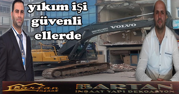 Çuhalı çarşısındaki bina yıkım işi başladı