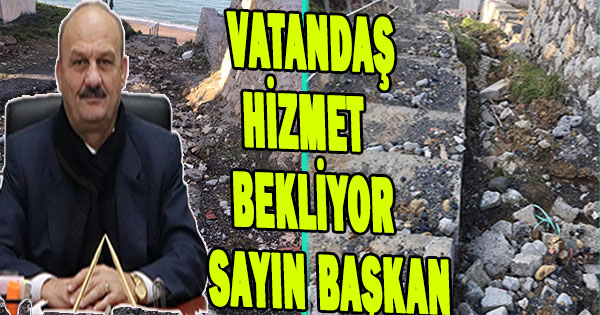 site sakinleri kendilerine muhattab almayan başkana sitem ettiler