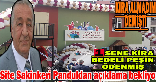 Site sakinleri Pandul’un anlattığı Gibi Bir durumun Söz konusu olmadığını Beyan ettiler