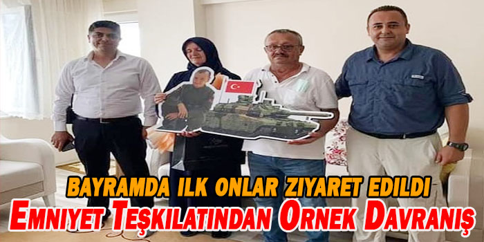 Teşkilatın başındakilerden anlamlı ziyaret