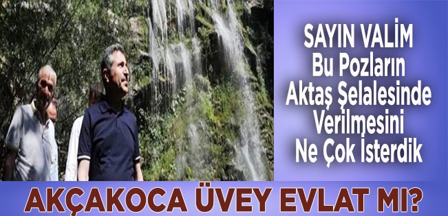 Sayın Vali Yığılcadaki Şelalenin Reklamını Yaparken Akçakocanın Göz Bebeği Aktaş Şelalesine çıkan turistler  yok artık  BEEEEEEE  dediler