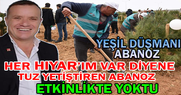 Bir Fidan Yandı Diye Ortalığı Ayağa Kaldıranlar Bu gün o Fidanın Başında Yoktular