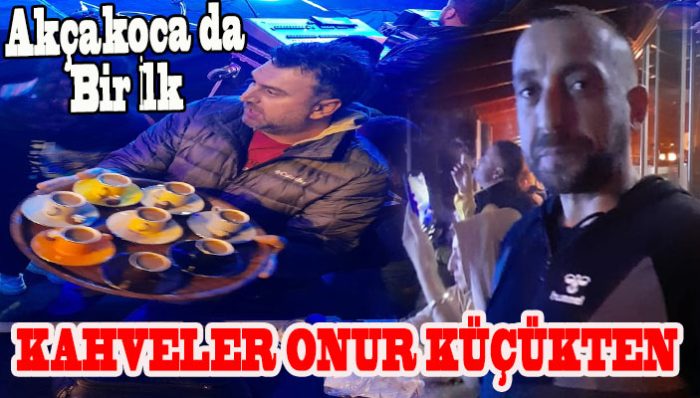 Ekin ve ekibine konser sırasında yapılan kahve ikramı önce Ekini daha sonra ekibini şaşırttı