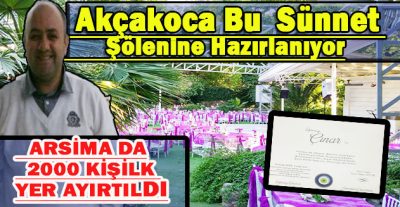 Akçakoca’nın En Eski Tüccarlarından Demirci Ahmet’in torunu Fahri Çaylak Oğlu İçin Kesenin Ağzını Açtı