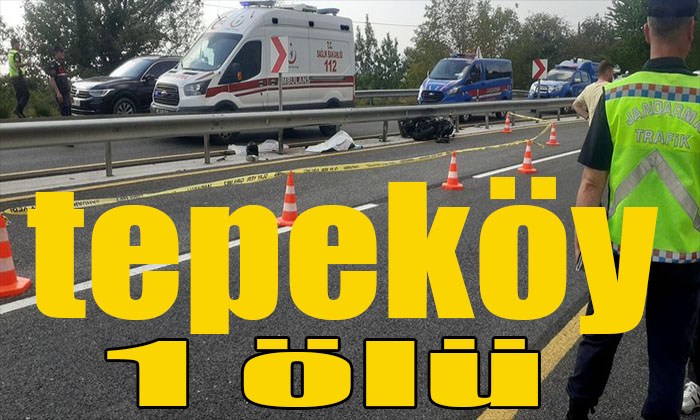 motorsikletli sürücü öldü