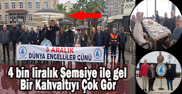 Sözde Engelli vatandaşlar İçin yapılan Tören Yürekleri burktu Dernek başkanının Gönlünü almak Yine Tuğrul Abanoz’a kaldı