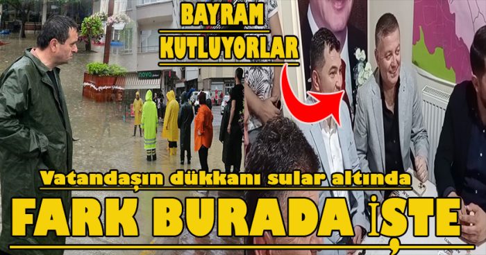 Belediye seferber olmuş Ak parti bayramlaşma derdinde