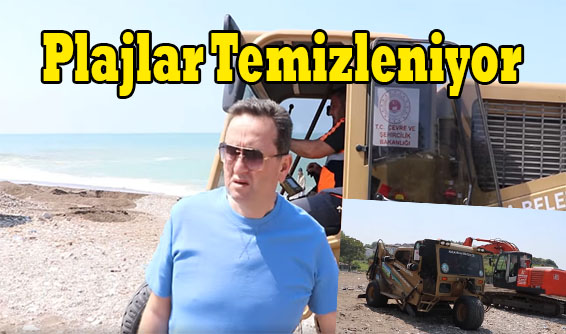 Plajlarda temizlik çalışmalarımız yoğun bir şekilde başladı.