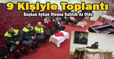 Akçakoca da Kredisi Tükenen Aykan’ın Başkanlık Yaptığı Toplantıya Katılım azdı