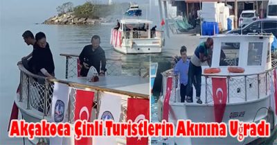 30 kişilik  Çin Turist  Gurubu Akçakoca ya bayıldılar