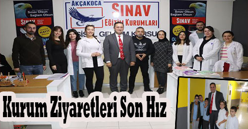 Akçakoca Sınav Dershanesini Ziyaret Etti