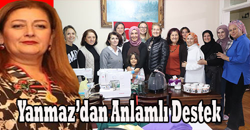 Nursen Yanmaz’dan Halk Eğitim Dikiş Kursuna Anlamlı Destek