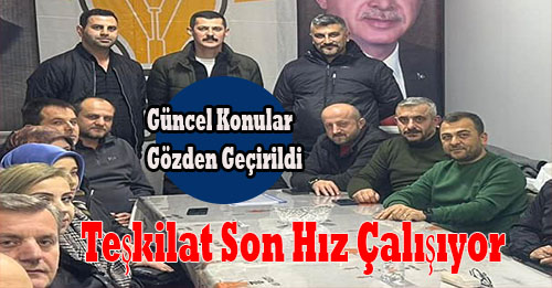 Çalışmalar Hakkında İstişare Yapıldı