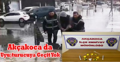 Akçakoca İlçe Emniyetinden Zehir Tacirlerine Geçit Yok