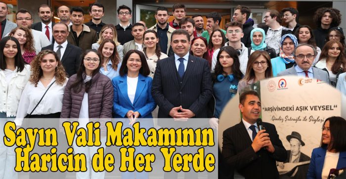 DÜZCE VALİSİ SELÇUK ASLAN, HALK OZANI AŞIK VEYSEL’İN TORUNU İLE BİR ARAYA GELDİ