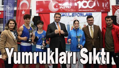 Okul Sporları Türkiye Boks Şampiyonası Madalya Töreni’nde Sporcularımıza Madalyaları Takdim Edildi