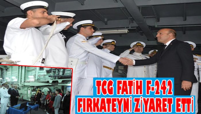 Türk Deniz Kuvvetleri’ne ait olan TCG Fatih gemisi, Akçakoca ilçesine demir atarak burada büyük ilgi gördü.