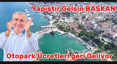 Otopark ücretleri geri geliyor en düşük Ücret 40 tl olacak