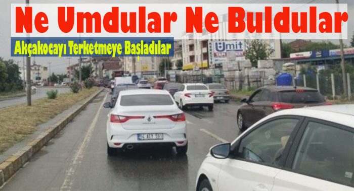 Akçakoca’da Tatilciler Sabahın Erken Saatlerinde Kaçıyor