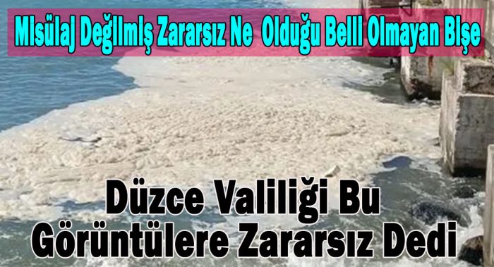 İlimiz Akçakoca sahilinde müsilaj yayıldığı iddiaları hakkında basın açıklaması.