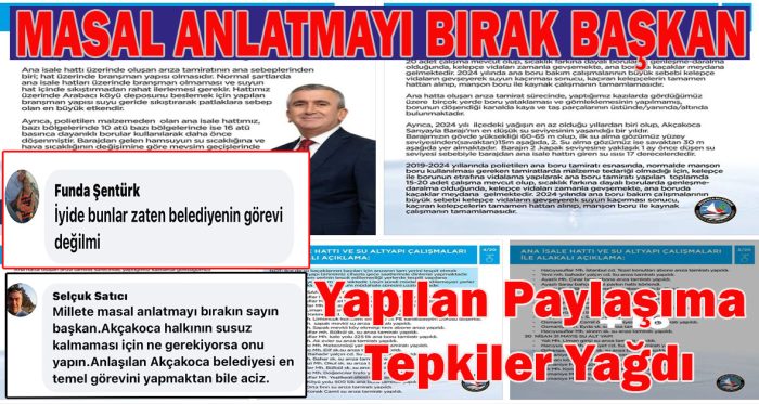 belediyenin çözüm üretmek yerine mazeret sunduğu yönünde genel bir algı oluştu