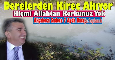 Akçakoca’da Çevre Kirliliği İsyanı: Dere Denize Beyaz Renkte Su Taşıdı, Belediyeden Müdahale Gelmedi