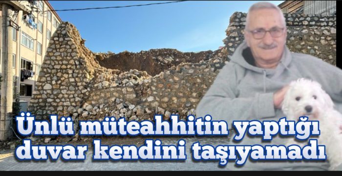 Toprağa Destek Olması Gereken Taş Duvar Kendine Destek Olamadı