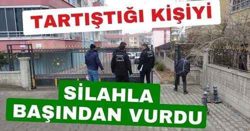 bir şahıs, tartıştığı kişiyi tabanca ile başından vurarak ağır yaraladı.
