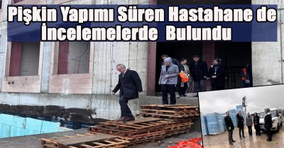 Akçakoca Kaymakamı Deniz Pişkin, yapımı devam eden yeni Akçakoca Devlet Hastanesi inşaatını ziyaret ederek incelemelerde bulundu