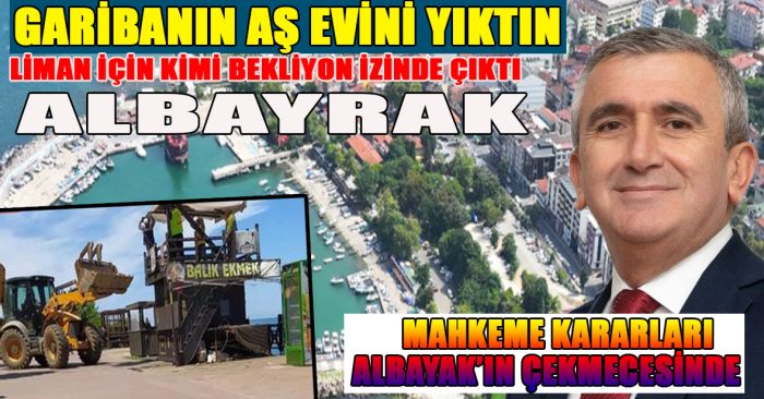 Akçakoca’da çarşıdaki kaçak yapılar yıkılırken limandaki yapılara dokunulmaması halk arasında “çifte standart” eleştirilerini beraberinde getirdi