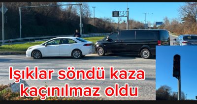 Barbaros Kavşağı’nda Trafik Işıkları Yanmıyordu: Kaza Kaçınılmaz Oldu