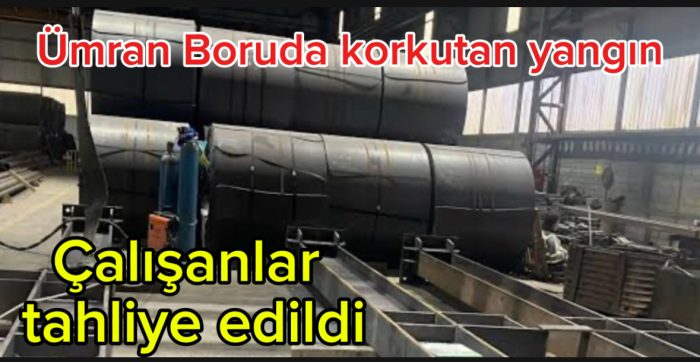 Düzce Akçakoca’da Ümran Boru Fabrikasında Gece Saatlerinde Yangın Çıktı