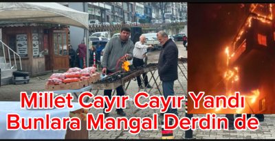 Kartalkaya’da bir çok vatandaş yangının ortasında kalıp can verirken ve kurtarma olayları hala devam ederken Akçakoca’da CHP teşkilatı mangal etkinliği düzenliyor