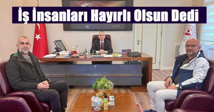 Akçakocalı İş İnsanlarından Kaymakam Deniz Pişkin’e Hayırlı Olsun Ziyareti