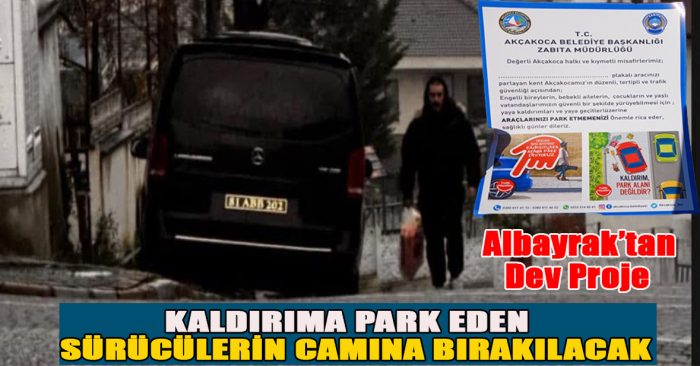 Albayrak, Akçakoca trafiği rahatlatıp, Akçakocalı engelli, yaşlı, bebekli ailelerin şikâyetlerini gidermiş olacak.