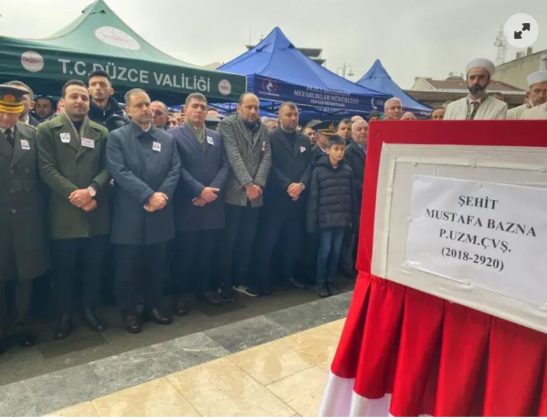 Düzce Şehidini Uğurladı