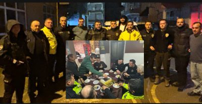 Akçakoca’dan Renkli Polis Haftası Sürprizi: Polisler Olay Yeri Diye Geldi, Pasta ile Karşılandılar