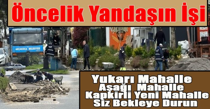 Akçakoca’da Belediye Yandaş Otelinin yanı başında Taşları  yeniliyor Vatandaşa Çukurlara düşmemek için çaba harcıyor