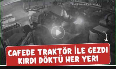 Traktörle Kafeye Daldı: Kocaali’de Akılalmaz Gece!