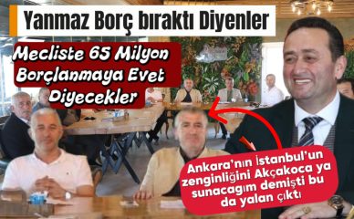 Albayrak da kendi borç batağını AK Parti desteğiyle meşrulaştırmış olacak.