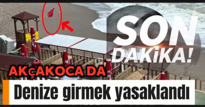 Akçakoca’da Kırmızı Bayrak Alarmı: Denize Girmek Yasaklandı, Yetkili Görevliler Ortada Yok