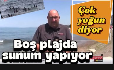 TRT’den “Yoğunluk” Göstermeli Boşluk Reklamı!  Altı Kişilik Plaj Kalabalığı Akçakoca’yı Temsil Ediyor mu?