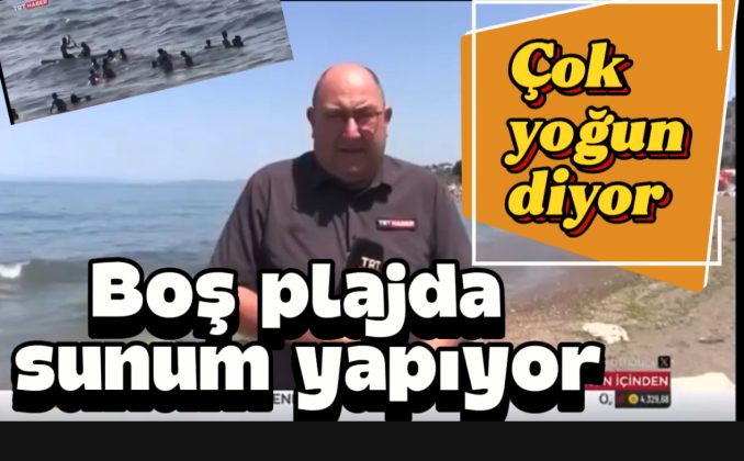 TRT’den “Yoğunluk” Göstermeli Boşluk Reklamı!  Altı Kişilik Plaj Kalabalığı Akçakoca’yı Temsil Ediyor mu?