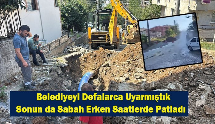 Osmaniye Mahallesi’nde 6 Aydır Akan Su, Bu Kez Deprem Gibi Patladı!